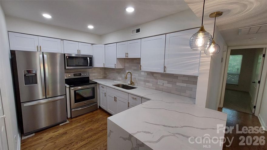 beautiful condo, spacious and comfortable, one level with two large bedrooms, completely remodeled, so close to everything, yet so quiet and peaceful, walking distance to shopping center with Harris teeter, close proximity to Southpark, Park Rd, Carmel, Hwy 51, shopping and restaurants, small pets are negotiable, truly must see!