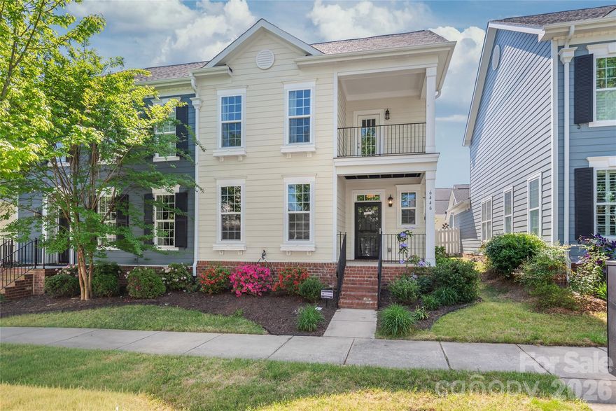 This light-filled corner townhome offers an open floor plan and a layout that’s both practical and inviting. As an original-owner property, it has been well cared for and thoughtfully used throughout.
One of the standout features is the attached two-car garage, a rare find for townhome living. Inside, large windows bring in abundant natural light, making the main living spaces feel bright and airy all day long.
The primary bedroom is conveniently located on the main level and is generously sized. There’s plenty of room not only for a full bedroom setup but also for a desk or sitting area. Upstairs, you’ll find two additional spacious bedrooms along with a versatile loft that works perfectly as a home office, playroom, or media room.
Enjoy quiet mornings on the enclosed second-floor patio, an ideal spot for coffee or relaxing with a book. Outside, a small, fenced patio with a charming garden offers privacy and a touch of greenery without high maintenance.
Storage is plentiful throughout the home, adding to its everyday functionality.
Located in a safe, walkable neighborhood known for its easy access, this home is just a short walk to Mint Hill Commons shopping and offers a quick, convenient commute to Uptown and Downtown Matthews.