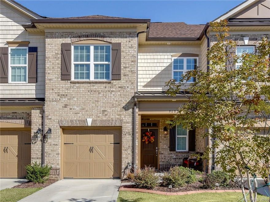 Stunning townhome in the highly sought Christenbury Walk built on a premium lot.   Features of this beautiful home include hardwood & tile floors, crown molding, custom light fixtures, ceiling fans, walk-in closet, front load washer and dryer, stainless steel appliances, granite countertops and professional landscaping. Resort style amenities which includes a fitness center, pool, clubhouse & walking trails. Highly rated Cabarrus School system. All conveniently located near shopping/dining.