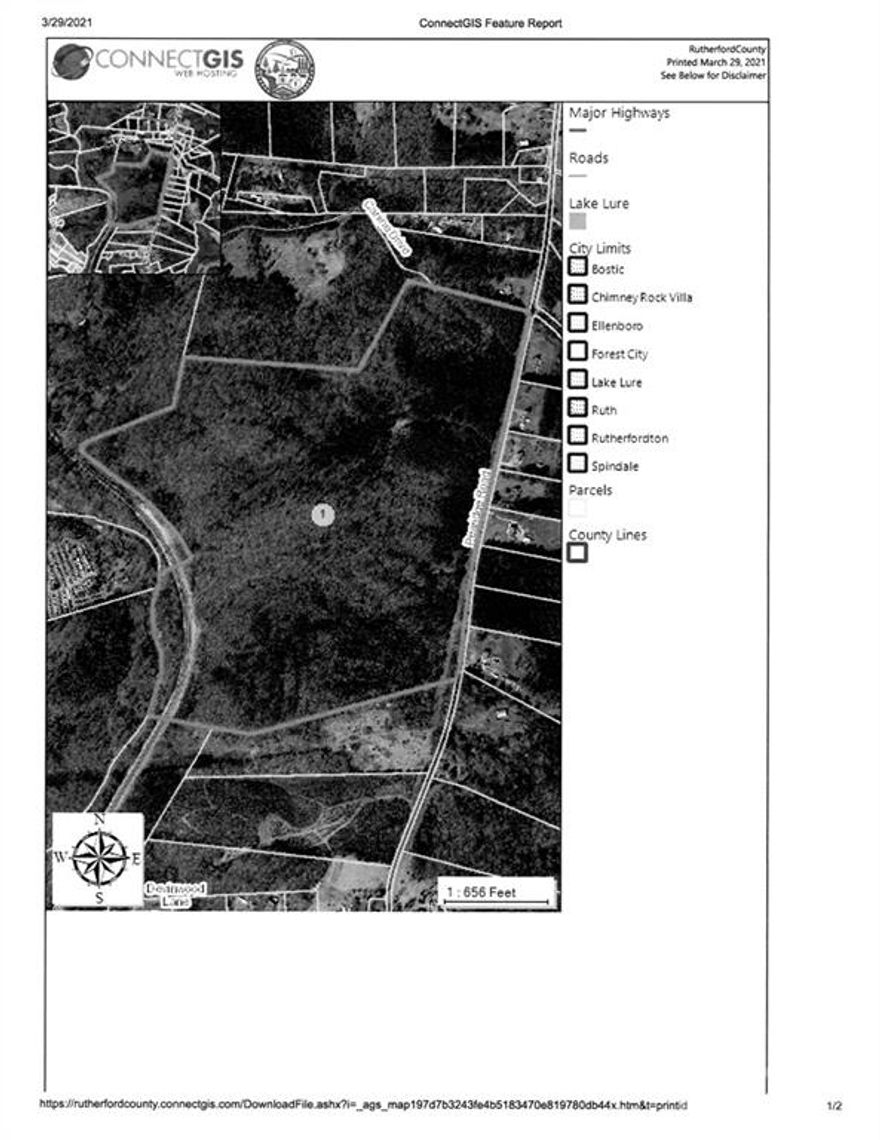 Exposure on both US Highways, 221 and 74.  Complete frontage on Hwy 74 Ramp. Very buildable terrain with access on north and south bound 221.  Across street from former All American Homes plant.  Also, access to Long Branch Road.  Utilities include public water, sewer, Duke Energy electrical, high speed internet service. Potential uses include hotel/motel site, industrial site, service stations, or all the above.  Plenty of room. Current survey available.