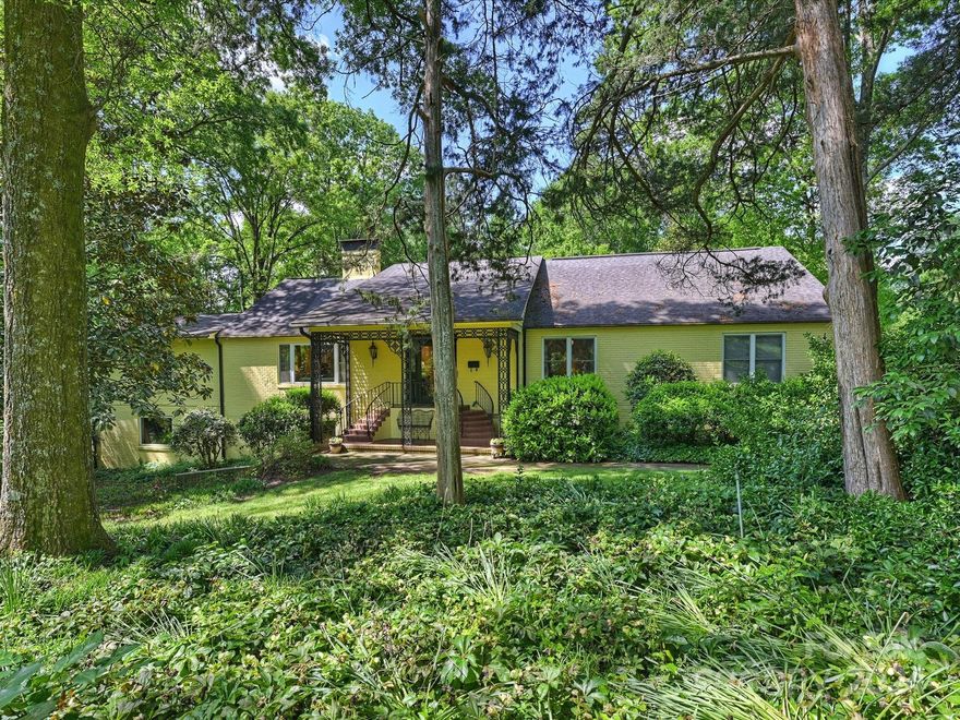 This large home sits on nearly 1.5 acres in an extremely wonderful location. Fabulous opportunity to renovate or custom build in a very desirable locale in Charlotte! Home is sold in as-is condition.