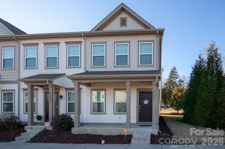 Welcome Home to this beautiful End Unit townhome in the lovely Wyntree community! Priced to sell and below tax value. Located just minutes from Highway 24/27, Highway 601 & 485, which allows for an easy commute to Charlotte, Monroe, and Concord. This townhome was built in 2021 and has been freshly painted. Home offers two spacious Bedrooms with vaulted ceilings and 2 1/2 Baths. The Primary Bedroom with ensuite Primary Bathroom boasts a walk-in closet and walk-in shower. The second Bedroom has an ensuite Bathroom which is perfect for guests. The laundry is conveniently located on the second floor near the two Bedrooms. The main floor has an open layout, that includes a primary Dining Area, spacious Living Room with plenty of natural light and a beautiful Kitchen with granite countertops, spacious island, stainless steel appliances and a large single basin kitchen sink.  The home has cordless blinds, covered front porch, covered back patio and outdoor storage. $1730 Carpet Credit offered. Enjoy all the outdoor activates just minutes away at the beautiful 143 acre Rob Wallace Park with fishing, walking trails, bike trails and Morrow Mountain. Enjoy low-maintenance townhome living at its finest with lawn service, mulching, water and sewer included in monthly HOA dues. Property also has two assigned parking spaces in front of the Townhome with ample guest parking conveniently located nearby.