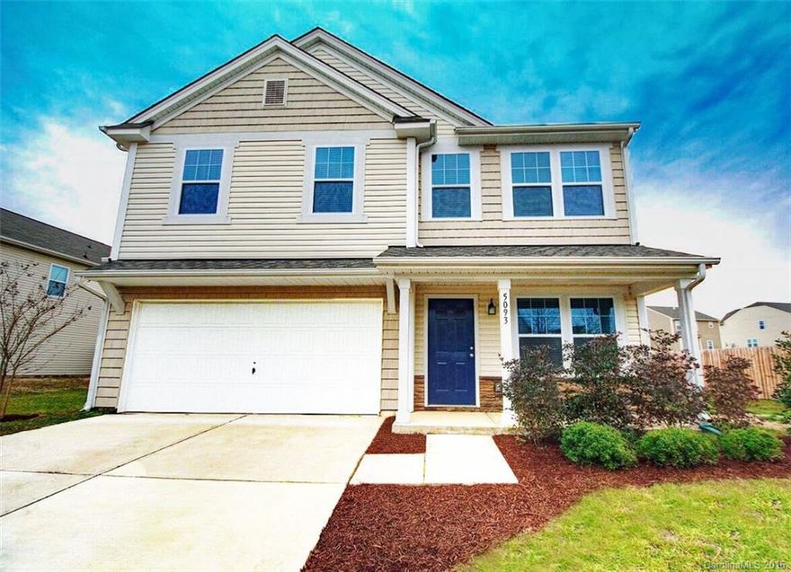 This home has an open floor plan with a formal dining area for holiday dinners. Huge kitchen perfect for cooking those southern dishes and large enough for a kitchen table for everyone to gather for those special moments of family time. All bedrooms have walk-in closets large enough to accommodate any wardrobe! Large laundry room on 2nd floor. Patio is shaded in the evening! Great for hot summer evenings sipping sweet tea.  The fence is under a year old. NEW CARPETS AND FRESHLY PAINTED!