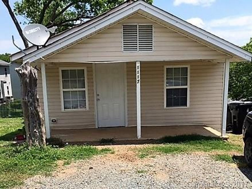 Welcome Investors, come and check this one out.  This house has been a rental for many years and is in need of updates. Would also make a nice building lot. The home has vinyl siding and has vinyl windows with double pain windows.  The home has 2 bedroom one bath and hot water tank is under the house on back left side. A storage room is on the back of house.  Very close to downtown Monroe, N. C. and within walking distance of the Tree House Vineyards.