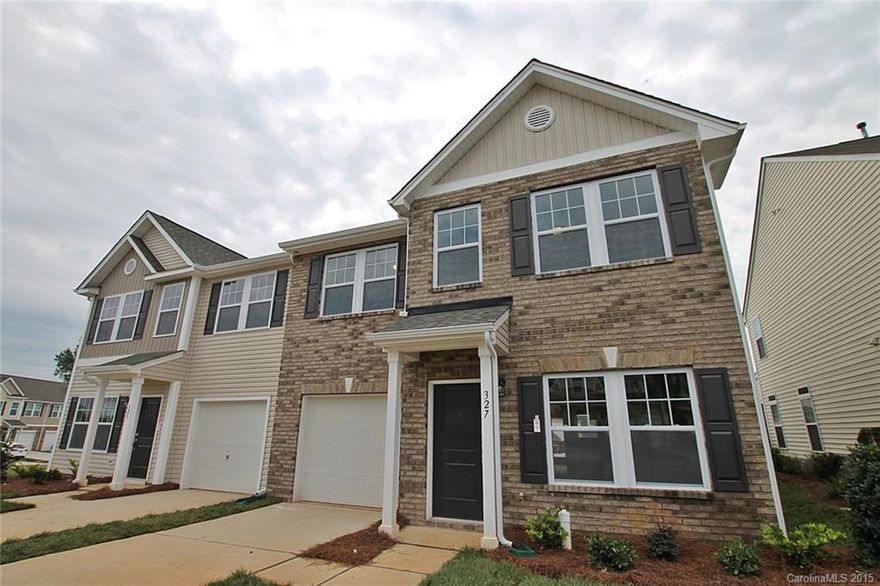 NEW townhome in gated Lake Wylie community! If you are looking for space, value & style look no further. This London plan includes over 2000 HSF, 3bd/2.5bth, Private Study, Flex Room on 1st/2nd Flrs & loaded with upgrades. Finish includes Granite in Kit & Baths, HW & Ceramic Tile Flooring, Stainless Steel Appliances & more. Conveniently located just minutes from the water! Builder offering closing costs with use of preferred lender.
