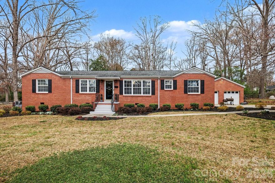 Full brick 4 bedroom ranch with real hardwoods in the main living areas of the home. Fresh paint, split ranch for privacy and quiet, recently updated kitchen with new counter tops and newer stainless steel appliances. Primary bedroom on the other side of the house with its own full bathroom and large closet. Large backyard area featuring a deck, gazebo and hot tub. Detached 2 car, full brick garage. Large front and back yard. NO HOA.