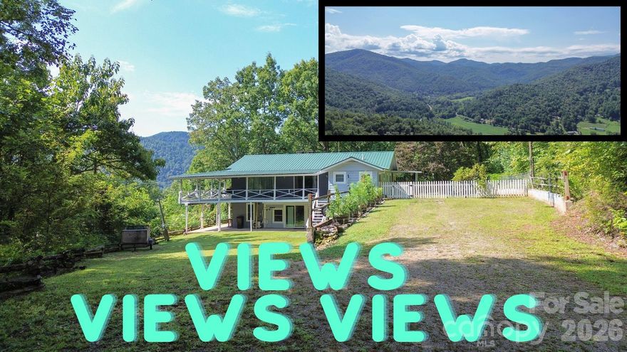 Experience breathtaking, one-of-a-kind views from this spacious and private mountain retreat. This large 3-bedroom, 2 and 1/2-bath home includes a versatile bonus room and offers comfortable main-level living. The upstairs features an updated kitchen, a generous dining area, a huge living room, and a well-appointed primary bedroom—ideal for everyday ease and entertaining. The lower level expands your living space with a large family room, an additional bedroom, a bonus room (without a closet), and a substantial storage area, and a workshop for all you pet projects.  Step outside to a massive deck that captures stunning panoramic vistas, perfect for relaxing or hosting guests. Recent updates include a metal roof, cement siding, new windows, mini-split air conditioners, and a home generator, combining durability, efficiency, and peace of mind. If privacy, space, and unforgettable views are on your wish list, this home delivers.