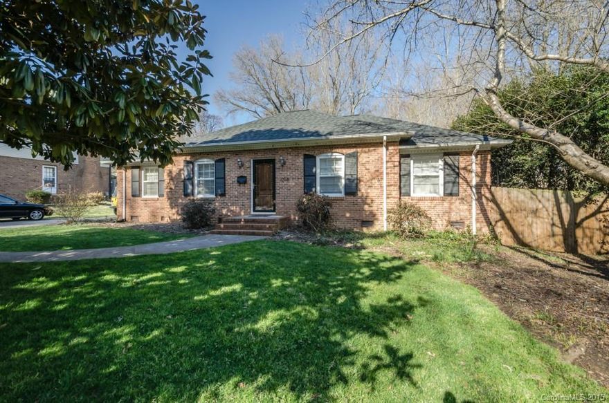 Kitchen and dining room renovated w/ hardwood floors throughout, stainless steel appliances, & concrete counters! Great room added w/ vaulted ceiling & those gleaming hardwoods! Master suite w/ added master bath!  Black slate floors, slate surround roman shower, WIC. HVAC, water heater, & roof all new in 2012. Fenced yard w/ out building. Formal living and dining rooms w/ moulding and designer paint.