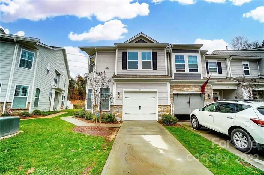 Welcome home to Lake Wylie! This beautiful 3 bedroom, 2.5 bathroom townhome is located in the sought after Ivy Ridge community. Enjoy the maintenance free lifestyle, central location to shopping, restaurants and access to Lake Wylie. This home features an open floor plan, spacious bedrooms and a study on the main level with many upgrades throughout. The gorgeous chef's kitchen has a center island with bar stool seating perfect for entertaining, granite counters, tile backsplash, SS appliances, and pantry. The second level has the primary bedroom featuring a private ensuite bathroom with a dual sink vanity, granite counters, an oversized tile shower and a large closet. Two additional bedrooms have access to a full bathroom with granite counters. The added loft is perfect for a play room, home office and more. End unit offers privacy with a fully fenced yard, patio and green space. Irrigation and full yard maintenance is included. Clover School District.