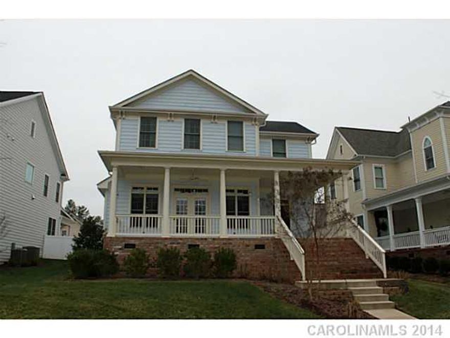 Awesome one of a kind house w/ tons of custom features in Baxter Village. Features stunning dark hardwoods throughout 1st fr, oversized front porch, covered back porch, fenced yard, lg bonus rm, oversized mstr shower & garden tub, marble countertops & slate floors, irrigation, stone FP & more. Super energy efficient w/ foam insulation & solar water heater. Walking distance to pool & playground!