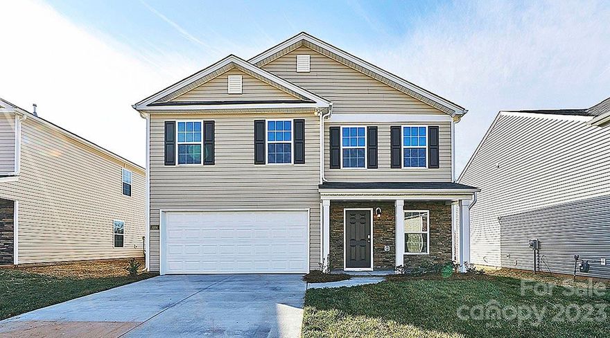 RED TAG home for our RED TAG SALES EVENT January 6-21! Welcome to Hickory Ridge Estates and the Shane plan. Neighborhood is located across from beautiful High Rock Lake, where you can enjoy fishing and boating. Talk about a HUGE WALK IN CLOSET just for you! The Shane plan is sure to please with the openness you desire featuring 3 bedrooms 2.5 baths & ALL Walk-in closets! Combined great room/Dining room, kitchen w/island & breakfast area to include granite countertops and stainless appliances.  It doesn't stop there; upstairs is an Owner's Suite to die for with a  huge walk in closet and vaulted ceiling. Upstairs also has a laundry room and two spacious secondary bedrooms. Also includes Smart Home technology package! Equipped with technology that includes the following: a Z-Wave programmable thermostat, a Z-Wave door lock, a Z-Wave wireless switch, a touchscreen Smart Home control panel, and a SkyBell video doorbell.