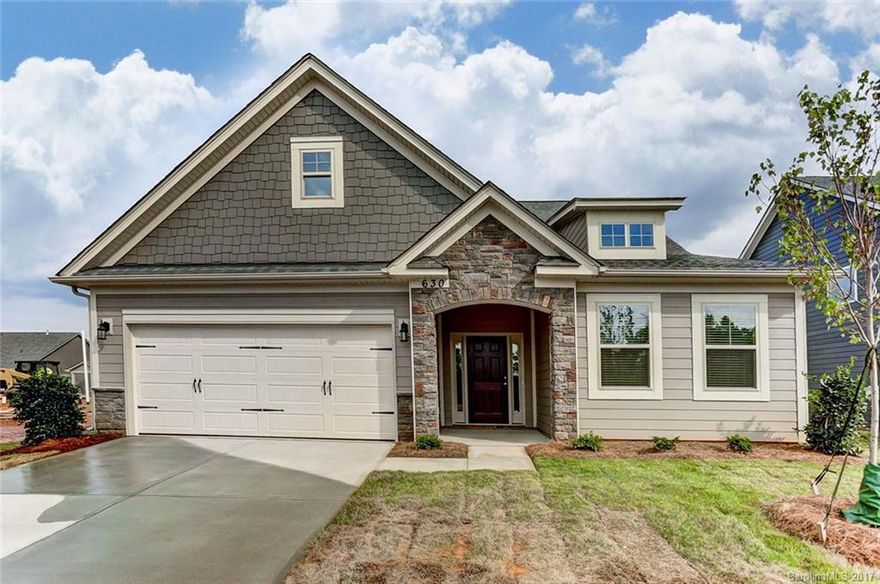Wonderful ranch plan with addition of 2nd floor bedroom/bath/loft for extra needed space! Upgraded plumbing fixtures, carriage style garage door, interior trim package, and upgraded flooring! Premier Kitchen with granite countertops with ceramic tile backsplash, and recessed lighting! Come see this gorgeous new home today!