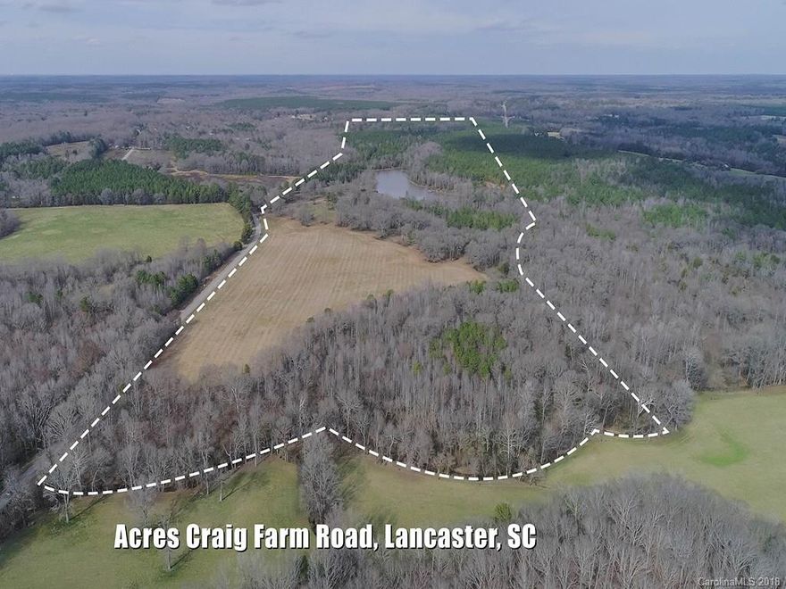 115 High and Dry Acres of Pasture, Hardwoods, and Pines surrounding a Picturesque 15 Acre (+/-) Lake on Craig Farm Road. Located less than 2 miles from 521! Whether for a development or private estate, you won't be disappointed in this absolutely gorgeous tract in Lancaster County.