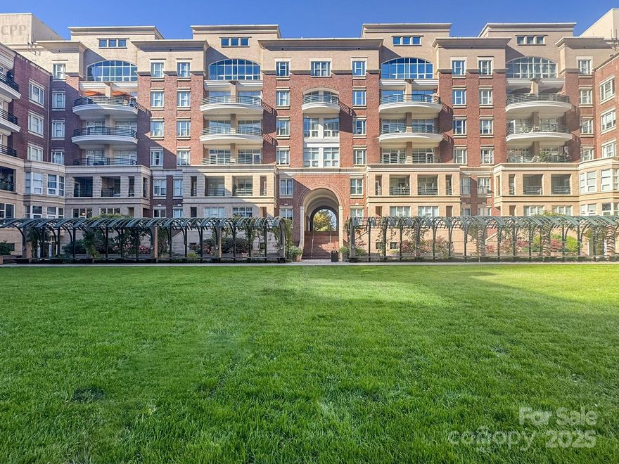 Welcome to your new Uptown charmer in the exclusive Fourth Ward! This large 2 bedroom, 2 bath condo delivers modern elegance, unparalleled convenience, and all the comforts of home, right in the heart of the city. Walk to all your favorite downtown restaurants, live performances, sporting events, and your choice of four spacious parks—all just an elevator ride away. 

Light-filled living meets modern comfort in this beautifully updated condo featuring floor-to-ceiling windows overlooking serene, tree-lined views. The open layout is enhanced by newly updated flooring in the living and dining areas, creating a seamless flow to the large private balcony, accessible from dual entrances off both spaces. It is perfect for relaxing or entertaining. The white, modern kitchen shines with stainless steel appliances, clean lines, and ample cabinet space. A split floor plan offers ideal privacy, with bedrooms positioned on opposite sides of the home. An additional dedicated office space provides the perfect spot for remote work, hobbies, or quiet study. 

Enjoy the peaceful courtyard for walking your dog or unwinding outdoors. Dual entrances to the building provide added convenience. Unit includes 1 assigned parking space labeled #420.