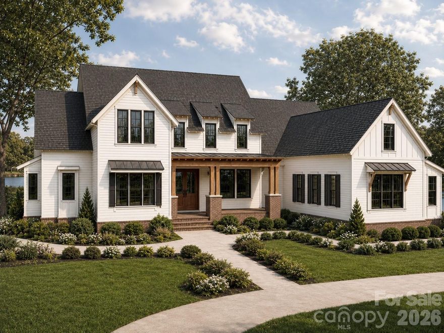 Introducing the Blackridge. Designed for modern family living, blending luxury with functionality on over 3 acres in the much desired Clover School district. This custom home features an open concept layout with 5 spacious bedrooms and 4.5 baths. The heart of this home is its expansive kitchen and gathering space. Great room offers a oversized stone 50 inch fireplace.  The owners suite is designed for ultimate relaxation and sophistication, this spa inspired retreat features upgraded flooring, dual vanities, custom cabinetry and soaking tub.  Not only one but two covered deck area's with the side deck boasting an outdoor fireplace for added entertaining options.