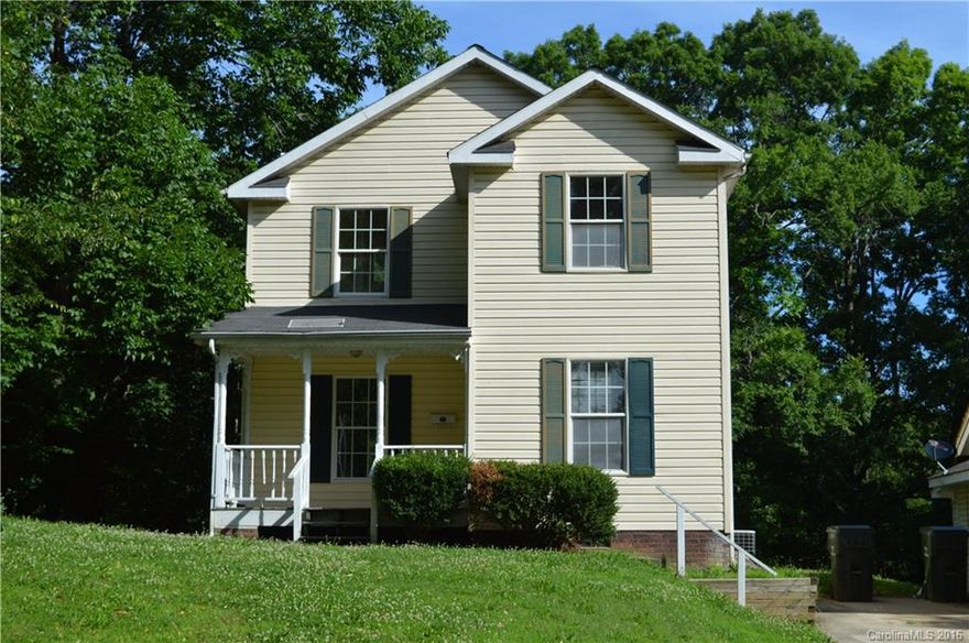 Small front porch and rear deck. Great compact floor plan squeezes in 2.5 baths and three bedrooms including a large master bath with dual sinks. Laundry area upstairs. Small coat closet and additional utility closet plus a separate 1/2 bath downstairs. This is a foreclosure and needs some TLC but is a solid house built in 1997. Foreclosure addendum's must accompany all offers. All offer must be in writing. Sold as is.