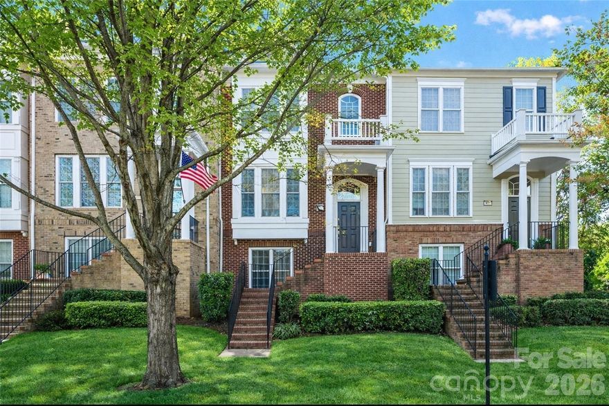 Move-In Ready 3-Story Brick Townhome in Baxter Village! Clean as a whistle and ready for you to call home! This stunning 3-story brick townhome offers three private bedroom suites creating the perfect blend of comfort and functionality. The open-concept main level features gleaming hardwood flooring, granite countertops, and a light-filled kitchen area that opens to a charming balcony — ideal for relaxing or entertaining. Enjoy the convenience of a double garage, with washer, dryer, and refrigerator remaining as is. Located in the heart of Baxter Village, you’ll love the vibrant community living — where restaurants, boutique shops, top-rated Fort Mill schools, the, walking trails, and parks are all just steps away. Baxter truly offers all the bells and whistles of modern small-town living! Just a hop, skip, and jump from I-77 and only minutes from Charlotte, this home offers easy access to everything you need. Rentals are allowed, making this an excellent choice for homeowners and investors alike. Don’t miss your opportunity to own this move-in ready gem in one of Fort Mill’s most sought-after communities. Schedule your showing today!