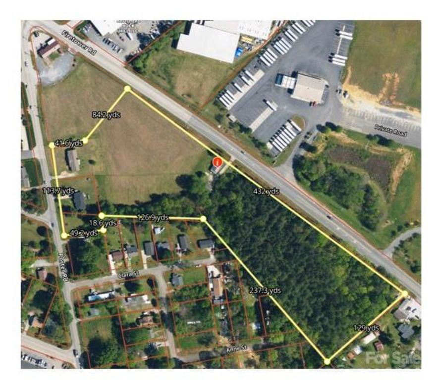 Here is your opportunity to own +/-10.5 acres with excellent accessibility with ample road frontage on Fire Tower Rd AND Porter Road in a prime location convenient to I-77, Uptown Rock Hill, Main Street and so much more. City water and City Sewer is available with a tap fee. Zoned urban development, this flat lot presents an opportunity for an investor or developer near limitless possibilities.  Interested parties are encouraged to confirm suitability for their purpose. 
This property is comprised of 4 separate parcels. There are 2 homes currently located on the property on individual well and septic.