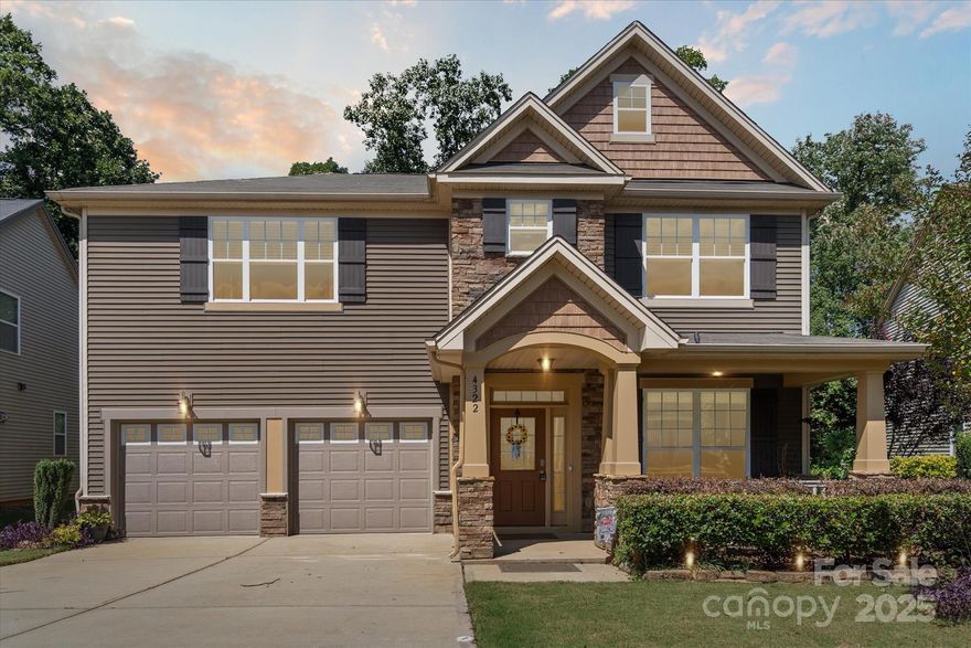 This beautiful home offers an open floor plan with a gourmet eat-in kitchen featuring upgraded granite countertops, stainless steel appliances, and ample workspace. The main level includes a full bath and guest bedroom, perfect for visitors. Upstairs, the spacious primary retreat impresses with double-door entry, tray ceilings, his-and-hers closets, dual vanity, a garden tub, and a separate ceramic tile shower. Two additional bedrooms and a versatile loft provide plenty of space for family or entertaining. This home offers the best of both worlds. You can start your day with a cup of coffee on the screened-in backed porch, enjoying frequents visits from the deer and humming birds. This tranquil setting is perfectly complemented by the ideal location, which provides easy access to the nearby Malle Creek Greenway, major highways, shopping and dining.