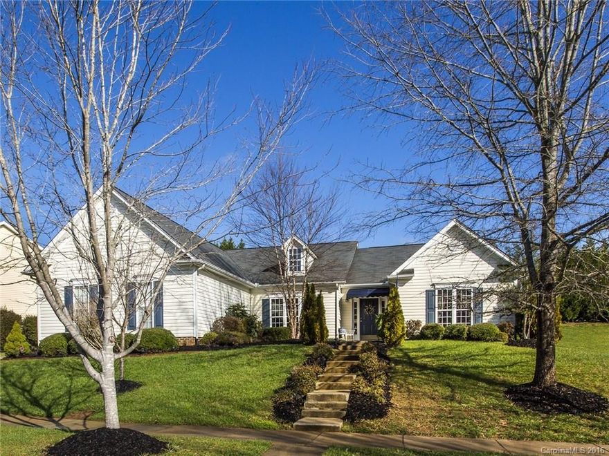 Gorgeous, custom, one-of-a-kind & one of the best-priced ranch homes! Impeccably maintained. Open plan w/ high ceilings & beautiful stone fireplace. 3 bedrooms plus office. Lots of extras including granite, crown molding, extensive lighting upgrades inside & out, extra insulation & true multizone HVAC (2 central A/C systems, 2 furnaces). Nicely landscaped & a terraced back yard. Fantastic location approx 5 miles to Birkdale Village, 3 miles to Lake Norman & 25-minute commute to Uptown Charlotte.