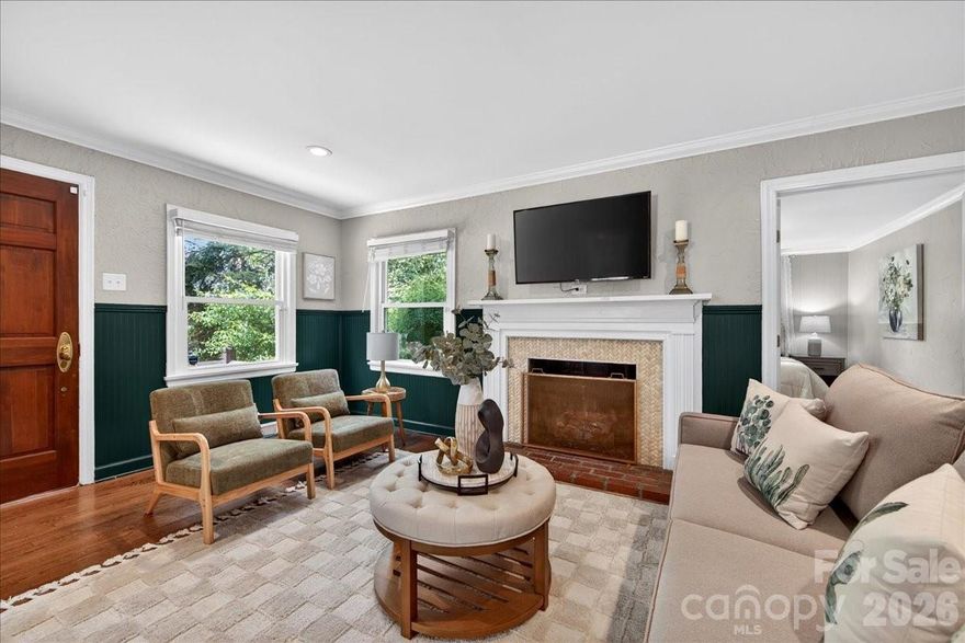 Welcome home to this two story gem in Amity Gardens! Turn-key big-ticket updates (new roof & updated exterior 2024, new HVAC 2022, updated plumbing) on a flat 0.33 acre lot in one of Charlotte's fastest-rising close-in corridors. Expanded primary suite with true walk-in closet and flex office/bonus space. Detached garage with conversion potential. This is the rare 28205 home that offers immediate low-maintenance living, large private lot, a future-ready lot flexibility - all within minutes to Plaza Midwood, Cotswold, South End, and Uptown. For buyers seeking to move in now with longterm strategic upside, this is a quite exceptional hold inside the city core. Move in ready!