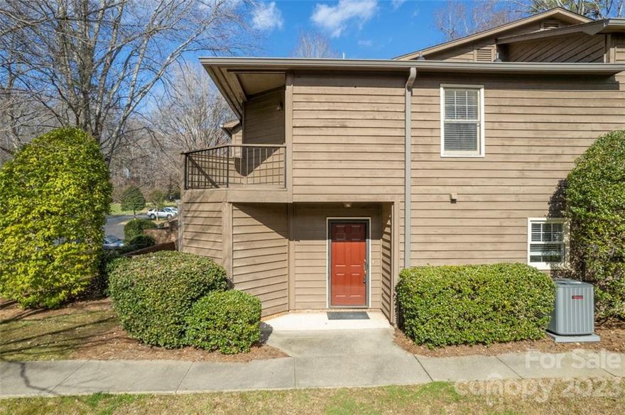 Meticulously clean end unit with prime location in the heart of South Park. This renovated condo features two primary bedrooms and several recent improvements. Open great room layout showcasing brand new 2023 professional paint job, resilient luxurious vinyl plank flooring, attractive stone wood burning fireplace, custom built ins, plantation shutters, 2" blinds, and updated half bath on main level. Convenient dining area is complete with upgraded light fixture, breakfast bar, and large pass through window to kitchen. The renovated kitchen shines with new 2020 cabinetry, sleek stainless steel appliances, solid surface countertops, double basin undermount sink, new cabinet hardware, and additional pantry storage. Brand new 2023 carpet greets you at the staircase and is found underfoot throughout second level. Two primary bedrooms with remodeled bathrooms including new upgraded flooring and brand new vanities. Enclosed patio and private upper balcony provide great outdoor space for unit.