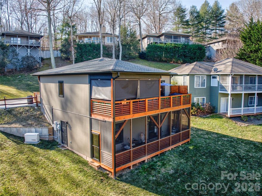 Welcome to 47 Winghaven Heights, a 2023 built mountain home in the desirable Hawks Crest community of Waynesville, North Carolina. Just minutes from downtown Waynesville and a short drive to Asheville, this property offers low maintenance living with long range mountain views and modern finishes.
This thoughtfully designed home features true main level living with an open floor plan filled with natural light. The primary suite is conveniently located on the main floor, along with a bright kitchen and spacious living area that flows seamlessly onto a covered porch with gentle mountain views. Enjoy morning coffee overlooking the Blue Ridge Mountains or unwind beside the included gas fire pit as evening light settles over the hills.
The fully finished lower level adds exceptional flexibility, offering two additional bedrooms, a full bathroom, and versatile space ideal for guests, a home office, recreation room, studio, or multigenerational living. A second screened in porch provides a comfortable outdoor retreat during summer evenings.
Built in 2023, this Waynesville home combines modern construction with energy efficiency and peace of mind. A Generac whole home generator ensures comfort and reliability during winter storms or unexpected outages. Thoughtful finishes and contemporary design make daily living simple and comfortable.
Hawks Crest HOA maintained grounds allow for easy, lock and leave living, with lawn care included as part of the common area maintenance. This makes the property ideal as a primary residence, second home, or mountain getaway.
Located just minutes from downtown Waynesville restaurants, breweries, and shops, residents enjoy convenient access to local favorites like The Sweet Onion, Boojum Brewing Company, Chef’s Table, Church Street Depot, and Orchard Coffee. Lake Junaluska is nearby for walking trails, kayaking, and seasonal events. Asheville, NC is approximately 30 minutes away, providing additional dining, arts, and cultural amenities.
If you are searching for a modern mountain home in Waynesville NC with main level living, mountain views, low maintenance HOA living, and proximity to downtown, 47 Winghaven Heights offers an exceptional opportunity in one of Haywood County’s most sought after communities.