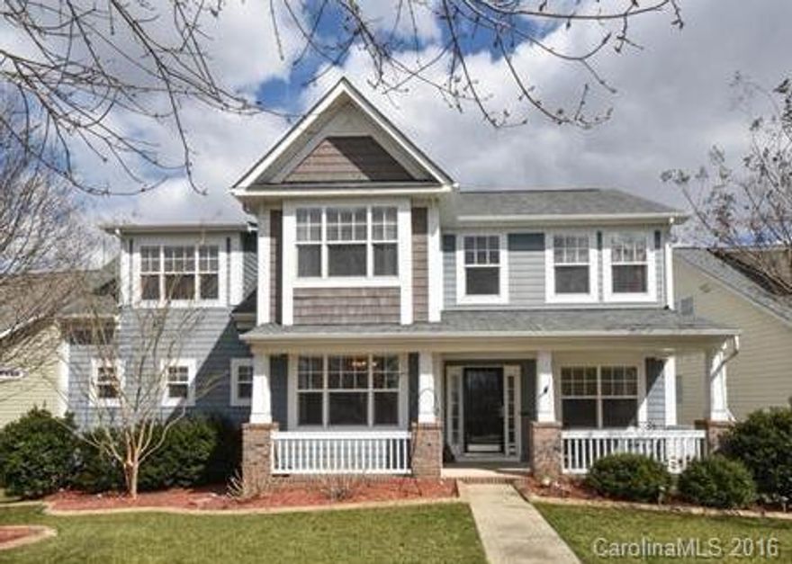 Beautiful Maintained Home, Move In Ready,  Open living spaces, gourmet kitchen, hardwoods throughout main floor.  Great backyard with a deck, walking distance to down town Mint Hill, covered front porch.  Huge Bonus room.
Spacious Greatrm, Lovely Dining Rm. Study. All bedrms are lg. 4th BR is bonus rm size. Great Master, glamour bath.  

KITCHEN HAS LARGE MORNING BAY, CORIAN COUNTER TOPS AND 42' RP BISQUE CABINETS, SS APPLIANCES. VAULTED CEILING IN MSTR BEDROOM AND LARGE BONUS RM.