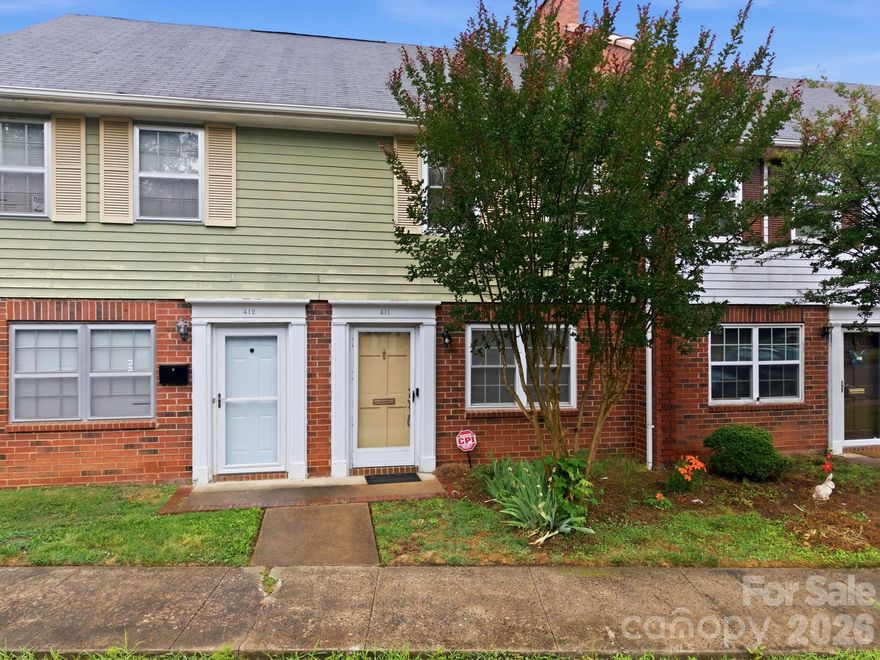 Don't miss this well-maintained 2-bedroom, 1.5-bath condominium nestled in the established Wiltshire Village community in Salisbury. Offering 960 square feet of comfortable living space across two stories, this home delivers the feel of a townhome with the ease of condo living. Step inside to find fresh LVP flooring throughout the main level, where a spacious living area flows seamlessly to a generously sized kitchen complete with ample cabinet storage, full appliance package including refrigerator, electric range, microwave, and dishwasher. The main level also features a convenient half bath with a beautifully updated navy vanity, marble countertop, and gold accent fixtures — a stylish touch that sets this home apart. Upstairs, you'll find two well-sized bedrooms with plush carpet, ceiling fans, and good natural light, served by a full hall bath. A dedicated laundry area with washer and dryer hookups adds everyday convenience, and an attic access provides additional storage potential.
Out back, enjoy a private concrete patio with a storage closet — perfect for bikes, tools, or seasonal items. Zoned for Isenberg Elementary, Knox Middle, and Salisbury High. HOA covers exterior maintenance, making upkeep a breeze. Conveniently located near shopping, dining, and major corridors throughout Rowan County!