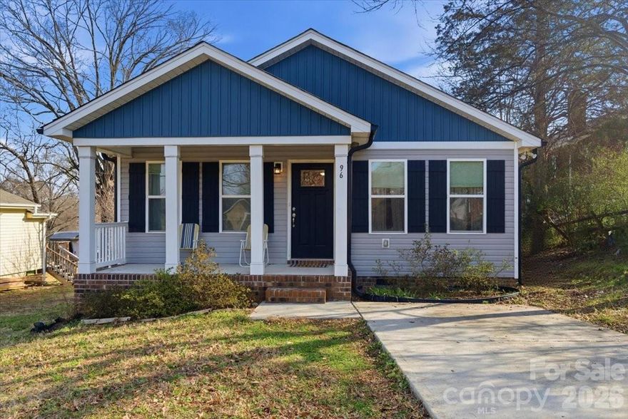 This beautifully crafted home is a great starter home for a growing family or an upgrade from a Townhome or an apartment. This home, in a quiet neighborhood has NO HOA, it offers an inviting concrete driveway, covered front porch, where you can enjoy Carolina evenings and an expansive backyard! This open floor-plan home offers the living room, dining room and kitchen in an open floor-plan so that entertaining is a breeze! There are matching stainless steel appliances, granite countertops, and an island with ample storage. Follow the hallway to the laundry room and the living quarters. The Primary room is spacious and offers an en-suite equipped with a vanity and combo tub/shower. Secondary and third bedrooms share the hall bathroom. Outside you'll enjoy the large backyard where you can add your personal outdoor furniture or play a game of volleyball.