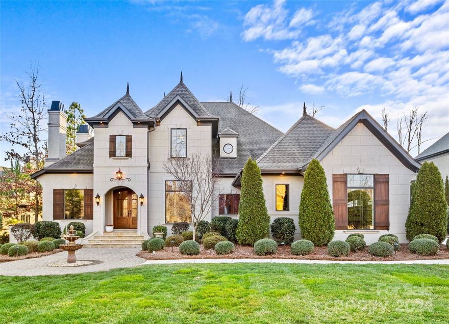 Immerse yourself in luxury in this exquisite builder owned, custom home.  Enter through gorgeous solid wood double doors into a two-story majestic entryway showcasing arched doorways, stunning large windows,  European Oak hardwood floors, 2 gas burning fireplaces and a flawless chef’s kitchen outfitted with granite countertops, copper accents and stainless steel appliances. Main level primary suite with a dry sauna, his and hers sinks in a luxurious en-suite bathroom and walk-in closet.
Completed in 2020, the backyard has been transformed into a true Oasis with an in-ground salt water pool, hot tub and the most impressive pavilion. Crafted from stone, knotty pine and cedar, adorned with a large stone fireplace, surround sound, travertine floors, and a built-in kitchen equipped with granite countertops and stainless steel appliances, this space is truly a masterpiece.  
Luxurious, bright, and designed for an opulent lifestyle, this property is a dream home from inside and out.