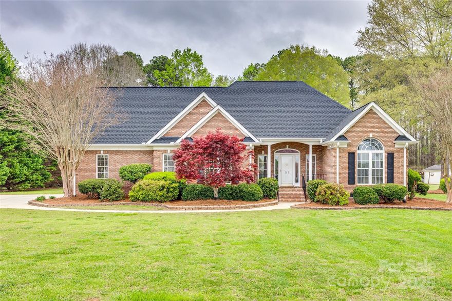 Welcome to 111 Sterling Drive - a meticulously maintained and beautiful all-brick 3 bedroom - 2 bathroom home situated on a spacious and flat 1.2-acre lot in York South Carolina! This move-in ready gem features new hardwood floors, new LVP in the bathrooms, fresh paint throughout, and stunning new granite kitchen countertops. The large bonus room over the garage offers great flex space for an office, playroom, or workout area. An oversized 2-car garage offers ample room for vehicles, storage, or a workshop area. Enjoy peace of mind with a whole-house Generac generator and automatic transfer switch. Outside, the fenced backyard is perfect for kids, pets, or entertaining on the generous back deck. A storage shed provides extra space for tools or hobbies. This all-brick beauty combines charm, space, and upgrades—all in one move-in ready package. Don’t miss the chance to call this your next home!