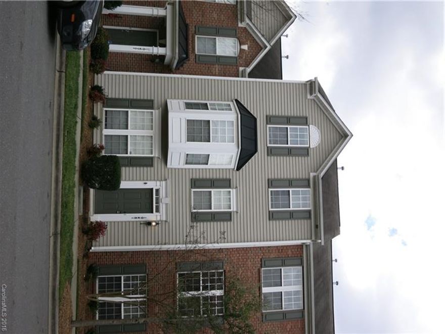 Fantastic opportunity to own 3BR/3.5BA in highly sought after area of Charlotte. Full BR and BA on the lower level. New carpet, fresh paint, ceramic tile floors, cherry cabinets, bay window in kitchen opens up & enlarges the breakfast area. Upstairs has 2 master suites w/ private bath. Garage has storage workshop area and off street parking. Across the street from HT, Target, Starbucks, restaurants and shopping. Quick access to I-485.