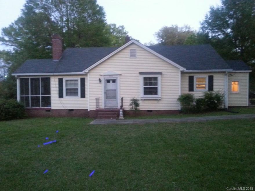 Great home at a great price.  Located minutes from downtown York.  Pleasant neighborhood. Fenced in yard w/ a turn around driveway.  Quaint 3 bedroom home with hardwood floors throughout main living areas.  Bathroom have laminate flooring.  Eat-In Kitchen, Dining Room and a Living Room w/ Fireplace.  There are 2 outside buildings... 1 shed and the other was used as a wood workshop.  There is a cover patio outside- great for summer parties.  Perfect location off of Route 49. Need to see in person