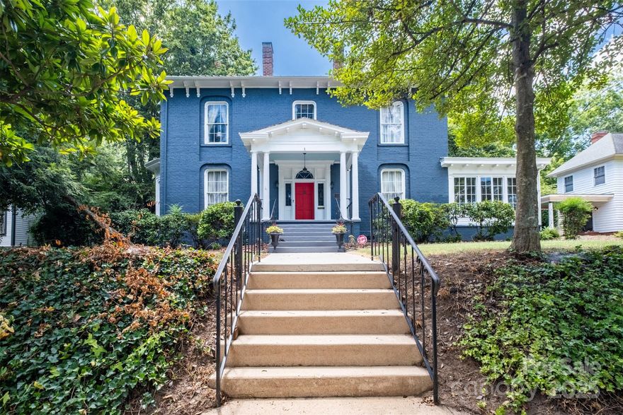 A true piece of NC history, this stunning 1830 residence is the oldest home in the Historic District. From its 5 original working fireplaces (wood burning in living room) to the restored hardwood floors, original mahogany stair bannisters & sparkling crystal chandeliers, every corner whispers elegance. Tasteful modern updates blend seamlessly with the home’s storied charm. 4 new gas logs added to fireplaces in 2017, new HVAC in 2020, new furnace 2023 & 2025, new gutters, siding, roof & outside trim painted 2025. The kitchen has been fully renovated offering an elegant fireplace. Upstairs, the owner’s suite is a true retreat with a massive walk-in closet, 2 full baths & a private study. Located on a large, fenced, private homesite with mature trees, and a heated in ground pool, this home offers a rare combination of privacy & convenience & is just steps from local restaurants & shops. Home currently offers 3 BR but the master closet could be converted back to a BR.