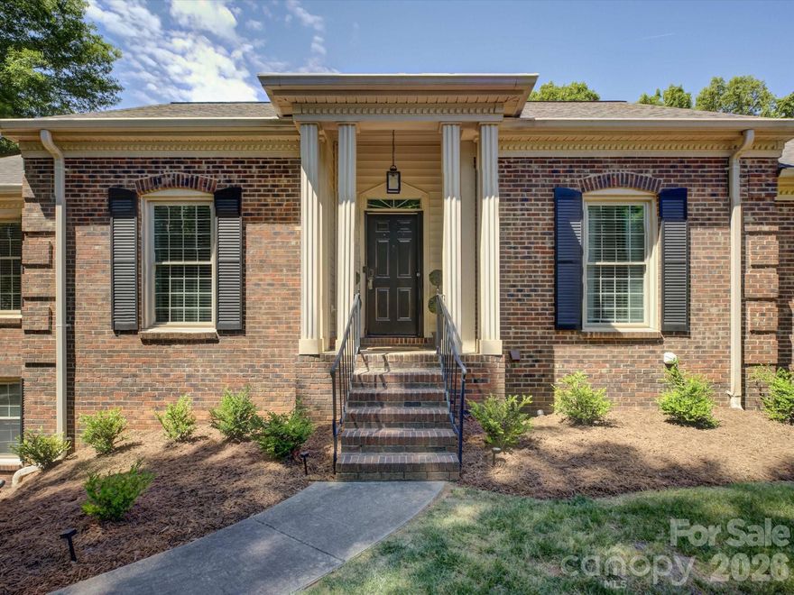 Stunning, turn-key home in sought after Sardis Plantation with a walk-out basement! Thriving location so close to charming downtown Matthews with restaurants, shops, parks, activities and miles of greenway! Top rated public and private schools just minutes away! This home is gorgeous - every inch has been updated! En trend lighting, colors, and fixtures! The main level offers effortless flow for everyday living and entertaining, featuring a spacious living room, dining area and kitchen with vaulted ceilings! Elevated flex space for office or formal living room now being used as a "bourbon room." The light & bright basement includes a second living area, work space, and billiard table in addition to the 4th bedroom! Large laundry area and additional, intentional finished space with full sized refrigerator for entertaining! Don't miss the built-in doggie quarters! The bonus features don't end with the interior of the home; the deck, covered & screened-in patio, hot tub, and fire pit area are exceptional! An entertainer's dream! Mature, professional landscaping surrounds the back yard for loads of privacy. 2.5 car garage with epoxy flooring and a dedicated workshop area. This property is a dream come true!