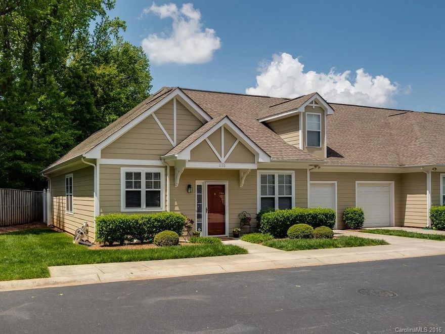 Wonderful townhome. Close-in neighborhood. Sought after Sedgefield location - very desirable gated community w/ privacy fence. Close to everything - less than 10 mins away. Easy access to interstate, uptown &  airport. Walk to Freedom Park & Light Rail! Private Back Yard (does not back up to another unit) w/ large relaxing, enclosed patio– enough room for tables. Enjoy evenings sitting on back porch watching the sunset & listening to the birds. Nice fenced gardening area. Home Warranty included!