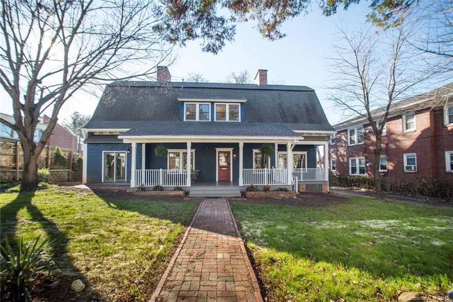 2 houses for 1! Rare opportunity to own a piece of Asheville history. One of the oldest houses in Asheville! 
 Beautifully renovated with wide plank hardwood floors, 2 chimneys, 6 fireplaces. Wide staircase with built-in benches, Dutch door, antique hardware, 2nd floor balcony, large restored windows, fenced yard!
Comes with a private CARRIAGE HOUSE in back yard with separate utilities. Perfect for income property or in-law house.
Zoning CB-1 which creates many opportunities for usage.