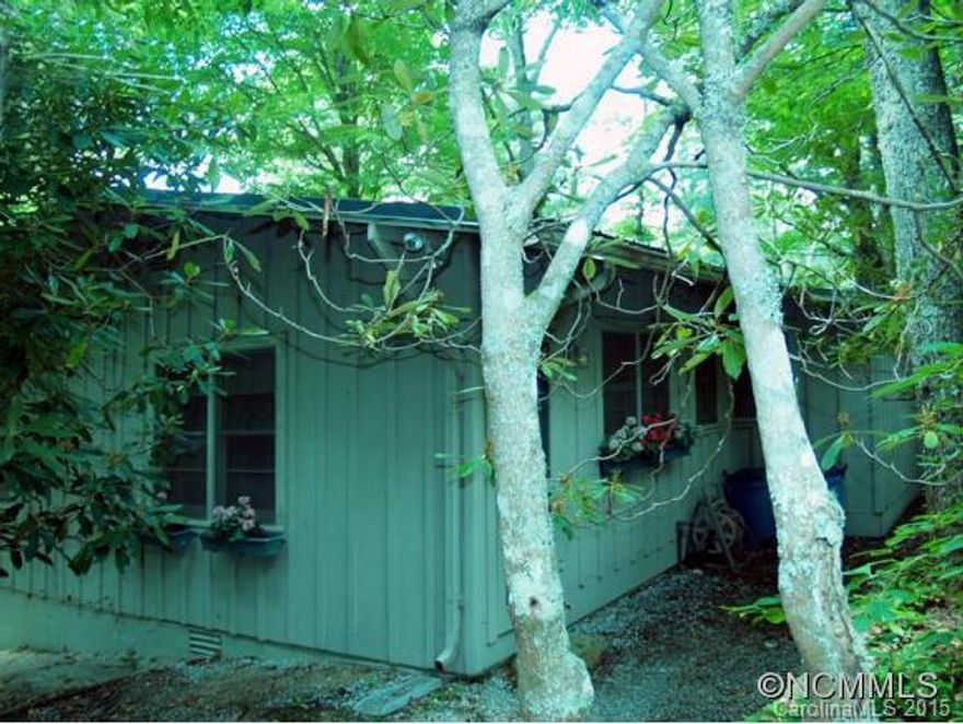 Neat & tidy vacation cottage in friendly Wolf Ridge is screened from street by rhododendrons for privacy. There is a sizeable deck, a portion of which is covered.  A cheery kitchen greets you when you come in from the carport with enough space for breakfast table.  The living and dining area are essentially a great room with a wood-burning fireplace & access to deck & porch.   Two bedrooms, two full baths (private master). Fully furnished!