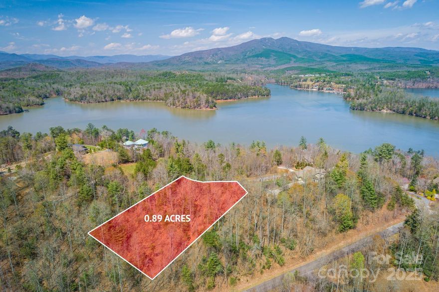 One of the highest locations in The Arbor with views all around!  Wooded with winter views of the Blue Ridge. A great place to build your vacation or full time home and enjoy the lake and mountains. Community boat slip will convey with property for easy lake access and just a short distance away from the lot.  Well and septic are needed.  Gated community with walking trails, recreation area with covered pavilion and secured boat storage area.  Just minutes from downtown Marion shops, restaurants and breweries.