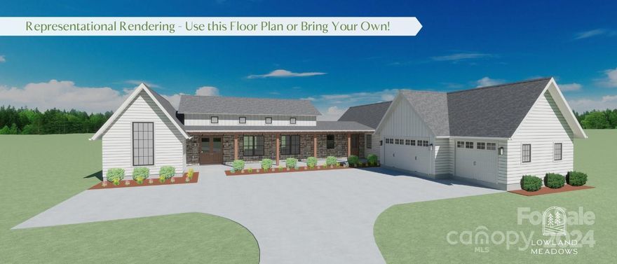 This new construction custom home is a one-of-a-kind opportunity to create a space that fits your lifestyle and budget, with comfort and functionality at the forefront. Lowland Meadows offers 1-acre home sites and 9+ acres of open space, including a large pond, walking trails, and a pavilion. Our design-build capabilities include custom home designing and 3D modeling, allowing you to visualize the finished product and reduce costly changes during construction. Contact us to find out more about the standard quality features found in each home and set up a meeting with the design-builder. Let's make your dream home a reality!