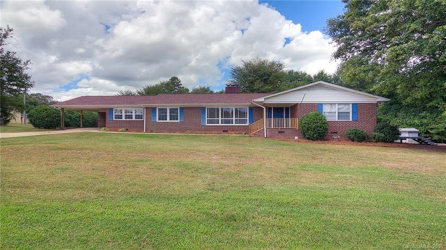 Back on Market!! Buyer changed mind. Lovely 3 Bedroom, 2 Bath, Brick Ranch sitting on large Private lot, Many updates including Windows, New Roof, Newer HVAC approx. 5 years old, Private lot w/Additional 0.24 lot 368-00-00-040, total acres 1.24, Low County Taxes. Large formal living area as well a Formal Dinning Room, Wood burning fireplace and also fireplace insert in the formal living room. HW Floors throughout the home except in the bedrooms, Built in book selves, Shed remains, Clover Schools
