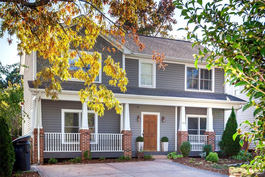 Don't miss this opportunity to live just a block away from the heart of Plaza Midwood and all dining, shops and entertainment! This beautiful craftsman style home is perfectly situated on a quiet, dead end street. Move-in ready with beautiful hardwoods throughout, spacious bedrooms, two dining spaces and a large office/extra bedroom with built-in shelving. Master has vaulted ceilings, large walk-in closet and bathroom space which is a rare find in the neighborhood. Quaint, low-maintenance backyard with updated landscaping and patio. The location absolutely cannot be beat with its walkability and proximity to Uptown and highways.