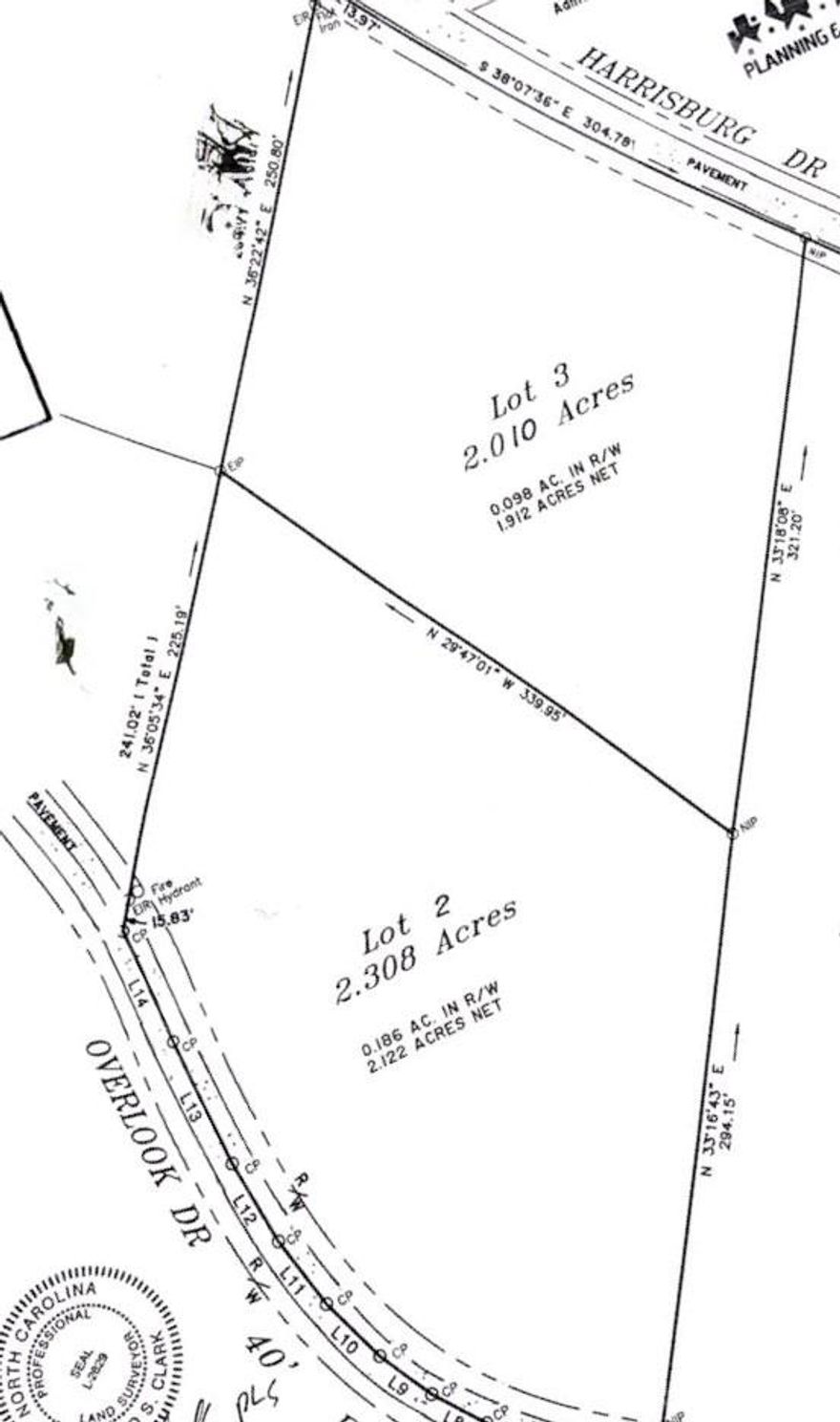 Come build your dream home ! No minimum square footage to build . Have to meet county setbacks per City of Lenoir. Lot 2 at 2.308 acres has a parcel ID : 06-159-1-8 . Private road with access off Overlook Drive . Lot 3 at 2.010 acres is Parcel : 06-159-1-8 A with access off Harrisburg Drive . Water and sewer is available. . No HOA. Recent survey completed