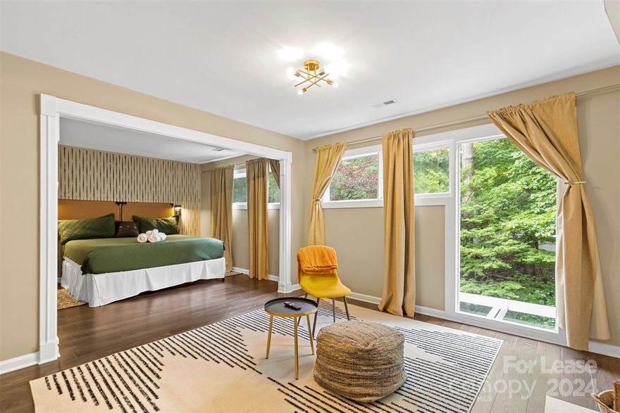 Relax and reset in this suburban furnished 2 bedroom townhome among the trees. This renovated luxurious spa like retreat is located within walking distance to the golf course, marina and lake. Fall in love with the cute and bright ambiance that complements new furnishings and fixtures found throughout this lovely Fort Mill home. A rich list of modern amenities spreads across both floors, touched with charming neutral colors, LVP floors and an abundance of warm sunlight bursting through large windows. This open plan with a kitchen island is perfect for entertaining. The upper floor is reserved for two relaxation oases and a large updated bathroom designed and furnished with maximum comfort and convenience in mind. Enjoy the tranquility of this enchanting neighborhood on the private front and back porches. This section of the house is exclusively yours, without interruption for the duration of your stay, so relax, unwind, and make yourself at home.