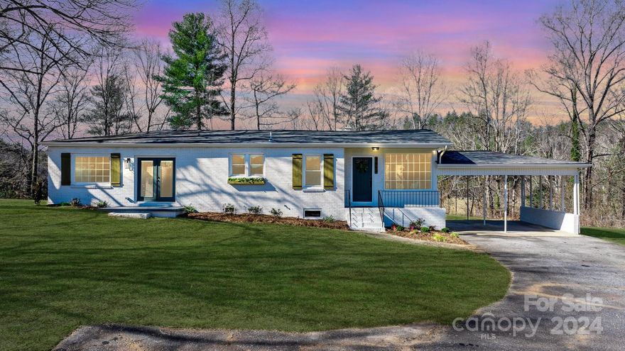 Beautifully renovated all-brick, RIVERFRONT ranch home, set on over an acre of flat land, complete with a storage shed. Conveniently located off River Rd, just 11 minutes from Exit 104, 12 minutes from Exit 105, and only 16 minutes from downtown Morganton. Enjoy outdoor living year-round with a covered front porch, patio, and two back decks. The exterior features professional landscaping, new architectural shingles, shutters, updated doors, and fresh paint. Inside, the home boasts refinished hardwood floors, fresh paint, and an open floor plan. The kitchen is updated with new cabinets, stainless steel appliances, and granite countertops. Both bathrooms have been fully remodeled with double vanities, a tub, and a tile shower. This move-in ready waterfront gem won’t last long—don’t miss your chance!