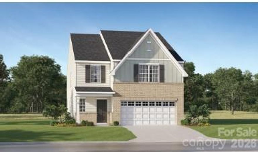 This single family home hosts the guest bedroom and full bath on the main floor. A spacious open floorplan that connects an inviting Great Room, breakfast nook and kitchen offering quartz countertops, tile backsplash and gas range. Located upstairs is the primary bedroom with two large walk in closets, large bonus room, and 3 additional bedrooms and full bath. Luxury vinyl plank flooring, quartz tops in the kitchen and tile backsplash at no extra cost! Cannon Village is a master-planned community offering new single-family homes and townhomes to a great location in York, SC. Future amenities will include a swimming pool, cabana, and dog park. 

We have three beautifully decorated models...1 single family and 2 townhomes!