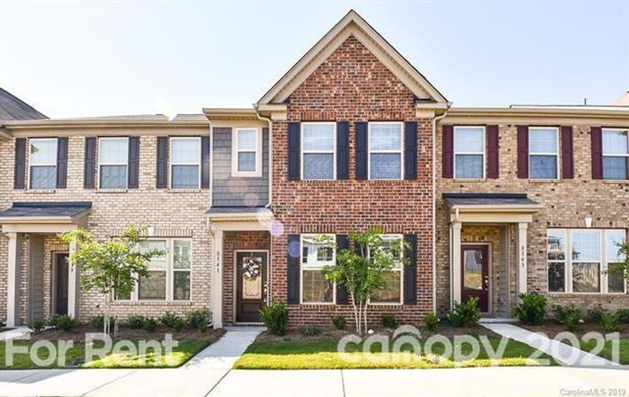 Double master Townhouse with garage in prime Indian Land location! Walk to new shopping center with Harris Teeter and restaurants! Newly built in 2019, this home features an open floor plan with granite counter tops, subway tile backsplash, stainless steel appliances, and staggered cabinets. There is a half bath downstairs as well as a full master suite with a HUGE walk in closet and en-suite bathroom featuring dual sinks and a separate garden tub and shower. Upstairs is a second master suite (with dual sink vanity and separate garden tub/shower) and a guest bedroom, both with oversized walk in closets. Also featured upstairs is a good sized loft, hall bathroom, and large laundry room with washer/dryer included. The backyard is private and gives access to the 1 car fully finished, detached garage. Smart home enabled with Alexa. Available for beginning of June move in. only dogs under 25 pounds. Upstairs carpet has been replaced with the same wood as the first floor.