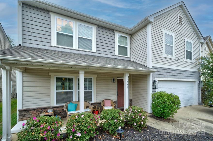 This charming 2-story Craftsman-style single-family home is nestled in the desirable Regal Manor neighborhood, offering a perfect blend of comfort and convenience. Built in 2009, it spans 2,807 square feet of living space on a 5,662-square-foot lot, featuring 4 bedrooms, 2 full bathrooms, and 1 half bathroom. With an attached garage and low-maintenance vinyl exterior, it's designed for modern living with easy access to I-77, shopping, top-rated schools, and nearby parks—all just 10 minutes away. Walking distance to Sugar Creek Elementary and Nation Ford HS, with Fort Mill Middle School only a few miles away. 
Key Features and Amenities

Interior Highlights: Spacious layout with laminate and carpet flooring throughout. Upstairs bonus room ideal for a home office or play area, plus convenient laundry facilities. Large closets in every bedroom ensure ample storage.
Outdoor Spaces: Welcoming covered front porch and a relaxing back patio. Enjoy evenings by the outdoor fireplace.
Community Perks: Part of Regal Manor, a family-friendly subdivision with HOA amenities including a clubhouse, playground, pond, and pool. Monthly HOA fee: $56.
Mechanicals & Appliances: Forced air gas heating and central cooling for year-round comfort. Includes essential appliances: microwave, range/oven, refrigerator, and washer/dryer. 
Seller offering credit ($3000) for upstairs carpet/flooring.