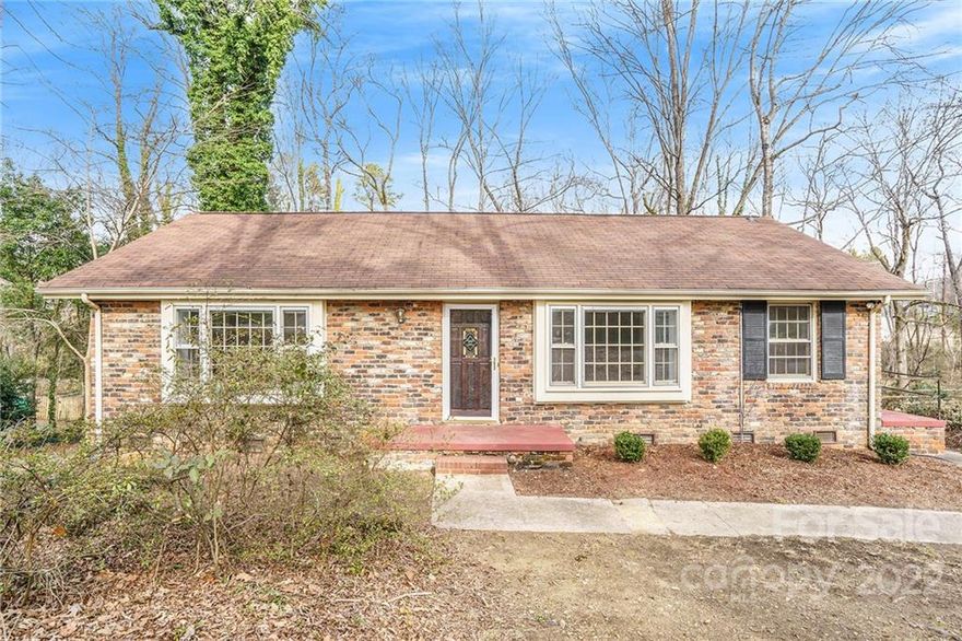 Very unique 3 bedroom home sitting on a fantastic lot. Relax on your screened in porch overlooking you large, private backyard. The lot goes over the bridged creek! Plenty of space and opportunity to make this house your home! Come check it out today!